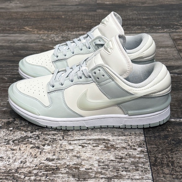 Nike Dunk Low Twist Sneakers Shoes Light Silver Sail White Womens‎ Size 7 NWT - Picture 5 of 13